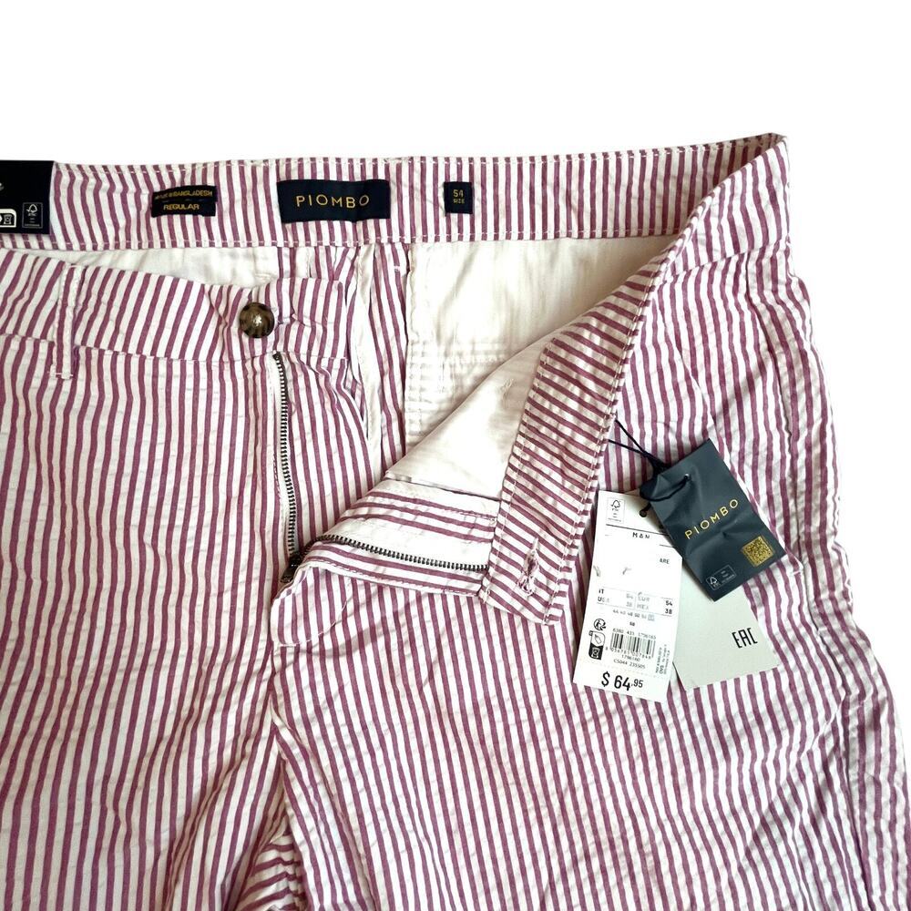Piombo Striped Seersucker Shorts 38 - Picture 4 of 4